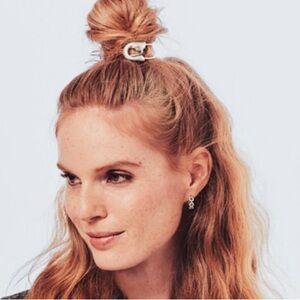 Chloe + Isabel Silver Safety Pin Bun Cuff